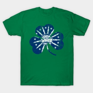 Irish Buffalo Flag New York Shamrock St Patrick's Day T-Shirt